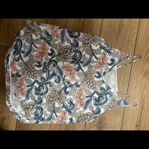 Small paisley print tank top blouse